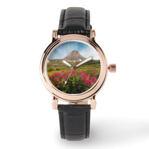 Flowers Montana's Glacier National Park Horloge