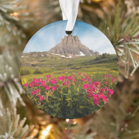Flowers Montana's Glacier National Park Ornament (Boom)