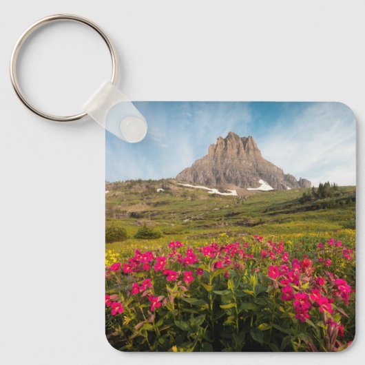 Flowers Montana's Glacier National Park Sleutelhanger (Voorkant)