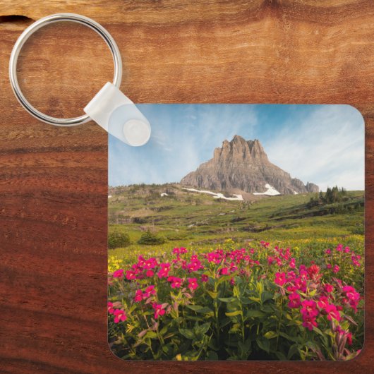 Flowers Montana's Glacier National Park Sleutelhanger (Voorkant)