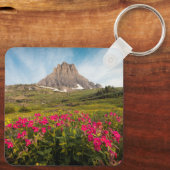 Flowers Montana's Glacier National Park Sleutelhanger (Achterkant)