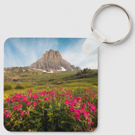 Flowers Montana's Glacier National Park Sleutelhanger (Achterkant)
