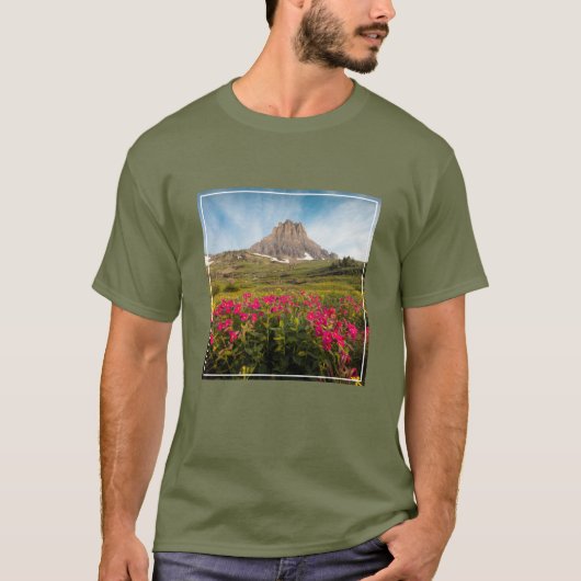 Flowers | Montana's Glacier National Park T-shirt (Voorkant)