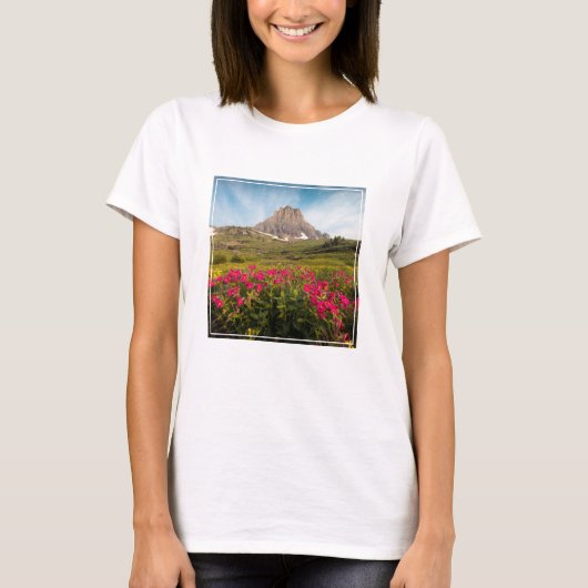 Flowers | Montana's Glacier National Park T-shirt (Voorkant)