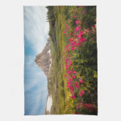 Flowers Montana's Glacier National Park Theedoek (Verticaal)