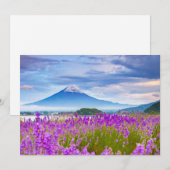 Flowers Mount Fugi Japan Bedankkaart (Voorkant / Achterkant)