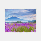 Flowers Mount Fugi Japan Fleece Deken (Voorkant (Horizontaal))