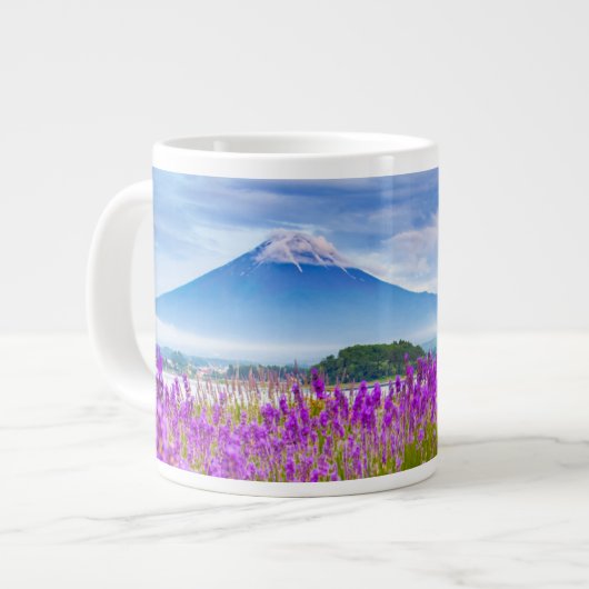 Flowers Mount Fugi Japan Grote Koffiekop (Links)