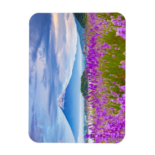 Flowers Mount Fugi Japan Magneet (Verticaal)