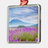 Flowers Mount Fugi Japan Metalen Ornament (Links)