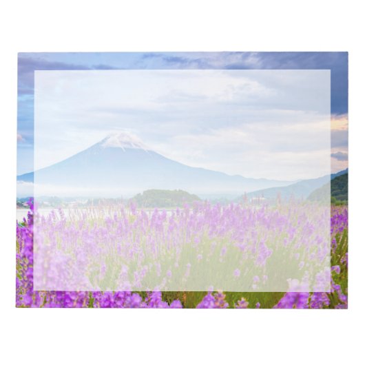 Flowers Mount Fugi Japan Notitieblok (Voorkant)