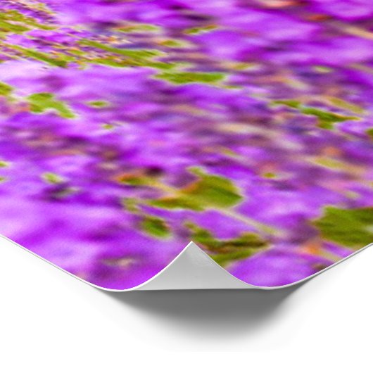 Flowers Mount Fugi Japan Poster (Hoek)