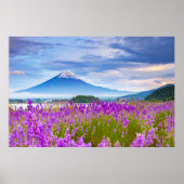 Flowers Mount Fugi Japan Poster (Voorkant)