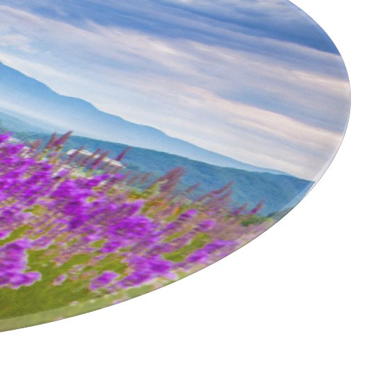 Flowers Mount Fugi Japan Snijplank (Hoek)