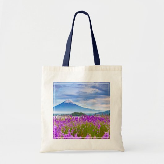 Flowers Mount Fugi Japan Tote Bag (Voorkant)