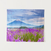 Flowers Mount Fugi Japan Wandkleed (Voorkant (horizontaal))