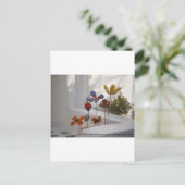 Flowers-Mykonos, Greece Briefkaart (Staand voorkant)