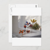 Flowers-Mykonos, Greece Briefkaart (Voorkant / Achterkant)