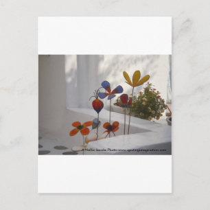 Flowers-Mykonos, Greece Briefkaart