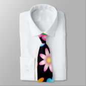 Flowers Naif Retro Style Design Stropdas (Gebonden)