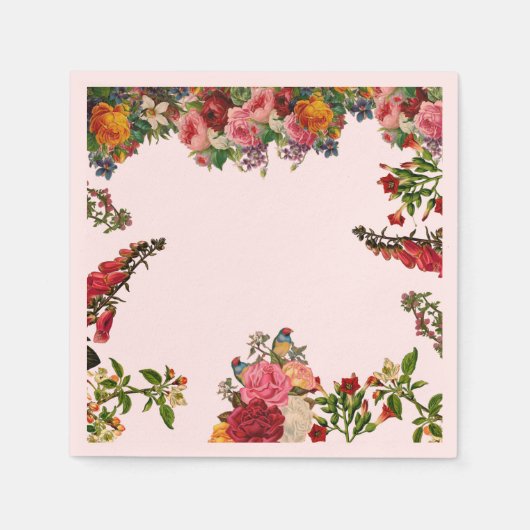 Flowers Napkin Servet (Voorkant)