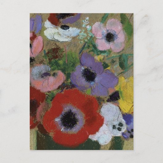 Flowers Odilon Redon Large green vase CC0061 Briefkaart (Voorkant)
