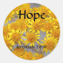 Flowers of Faith Jeremiah Hope Wildflower Sticker