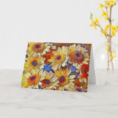 Flowers of Faith Mums Bijbelvers Kaart (Gele Bloem)