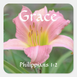 Flowers of Faith Philippians Lily Sticker