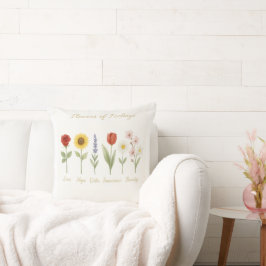 Flowers of Feelings Sierkussen - Liefde, Hoop & We