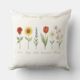 Flowers of Feelings Sierkussen - Liefde, Hoop & We