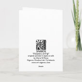 "FLOWERS OF FIJI" KAART (Achterkant)