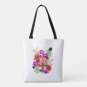 Flowers Of Honduras Word Art Honduran Pride Tote Bag (Achterkant)