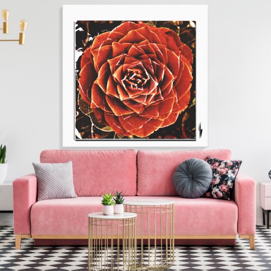 Flowers of Life Canvas Afdruk (Insitu (Woonkamer))