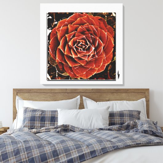 Flowers of Life Canvas Afdruk (Insitu (Slaapkamer))