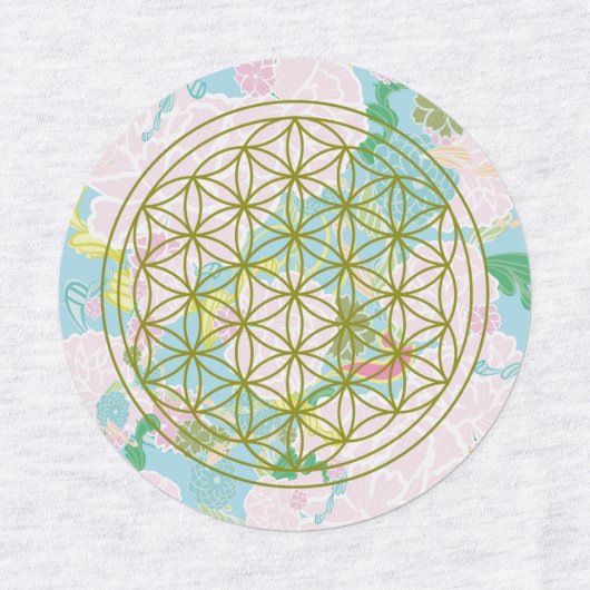 Flowers of life labels (Design 2)