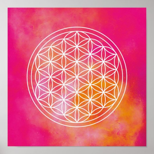 Flowers of life poster (Voorkant)