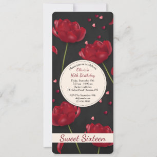 Flowers of Love Invitation Kaart