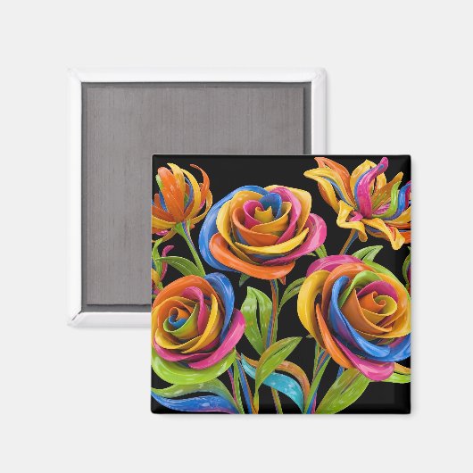 Flowers of the mind magneet (Voorkant / Achterkant)