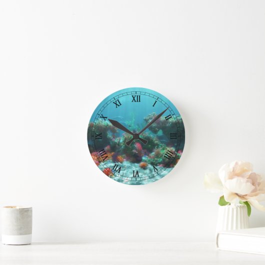 Flowers of the Sea Clock Ronde Klok (Huis)