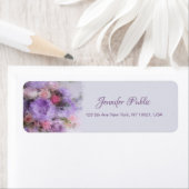 Flowers Oil Painting Hand Script Modern Sjabloon Etiket (Insitu)