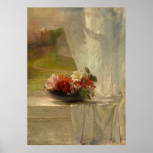 Flowers On A Window Ledge beroemd gemaakt door Joh Poster