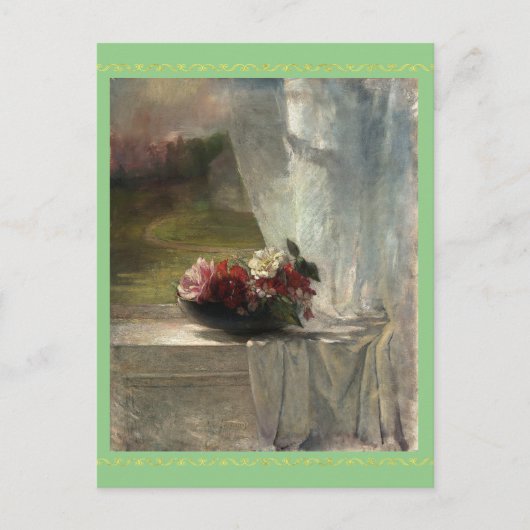 Flowers on a Window Ledge (c. 1861), John La Farge Briefkaart (Voorkant)