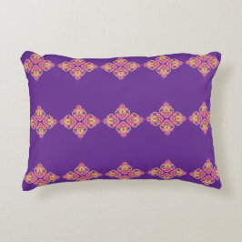 Flowers on Purple Accent Pillow Kussen