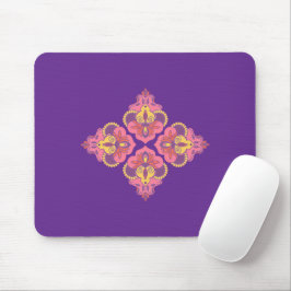 Flowers on Purple Mousepad Muismat