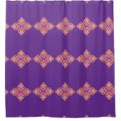 Flowers on Purple Shower Curtain Douchegordijn (Voorkant)