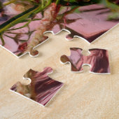 Flowers on Rock Oil Photo Painting Legpuzzel (Zijkant)