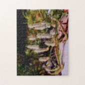 Flowers on Rock Oil Photo Painting Legpuzzel (Verticaal)