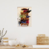 Flowers on the Wall in Nice Photography Poster  (Keuken)