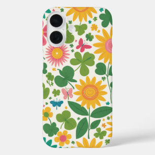 Flowers-ontwerp iPhone 16 Hoesje